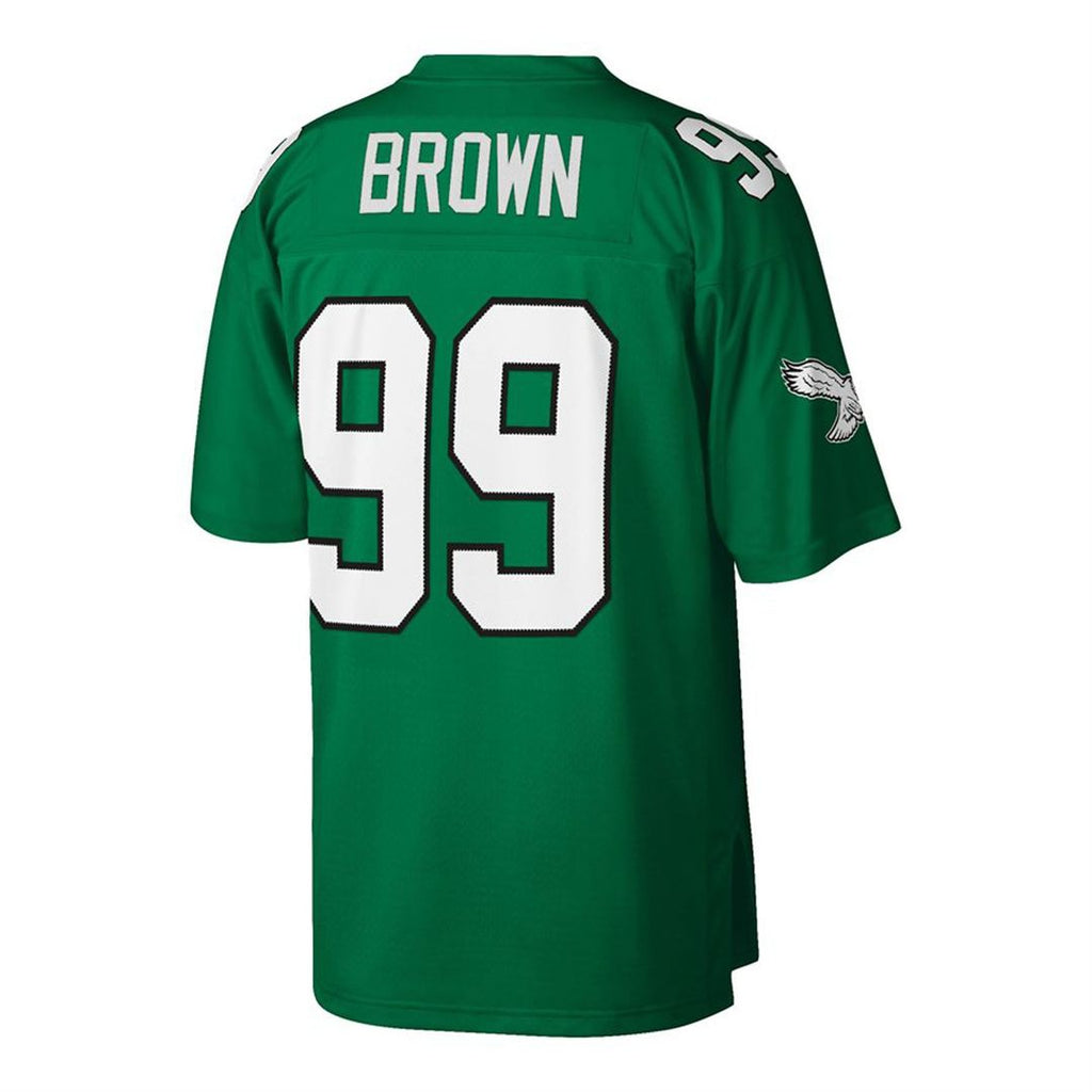 Jerome Brown Philadelphia Eagles Kelly Green Big & Tall 1990 Retired Player Replica Jersey