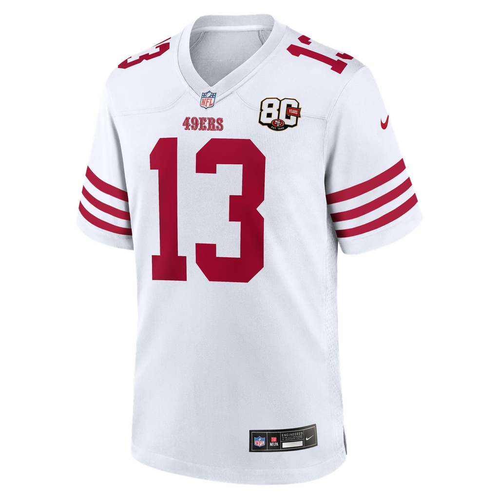 Brock Purdy San Francisco 49ers Scarlet 80th Anniversary Game Jersey