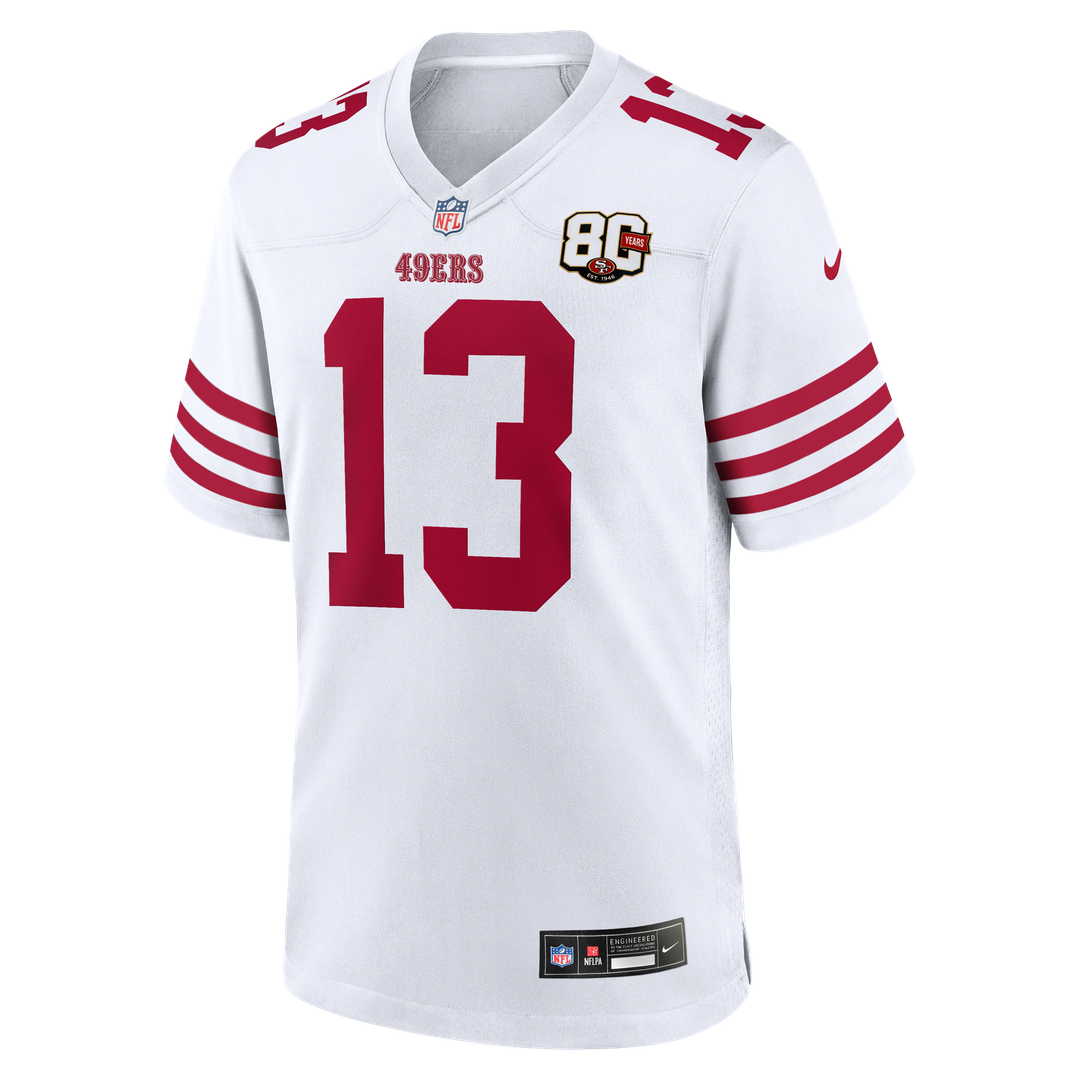 Brock Purdy San Francisco 49ers Scarlet 80th Anniversary Game Jersey