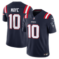 Drake Maye New England Patriots Navy Team Vapor F.U.S.E. Stitched Limited Jersey