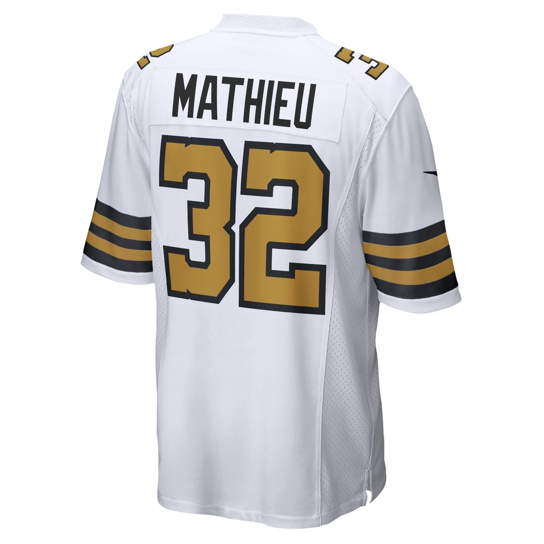 Tyrann Mathieu New Orleans Saints White Alternate Game Jersey