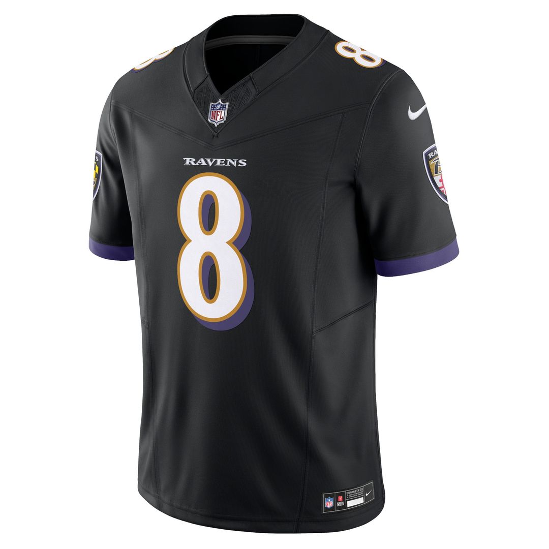 Lamar Jackson Baltimore Ravens Black Vapor F.U.S.E. Limited Jersey