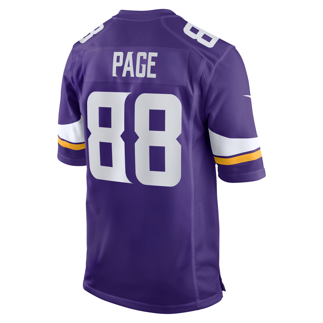 Alan Page Minnesota Vikings Purple Game Retired Player Jersey