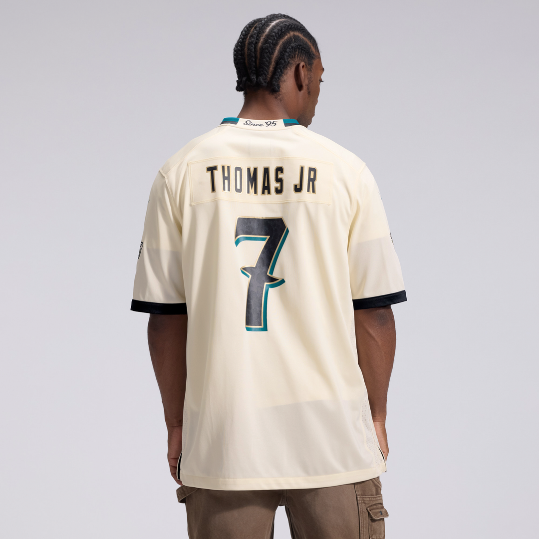 Brian Thomas Jr. Jacksonville Jaguars Natural 2026 Rivalries Collection Game Jersey