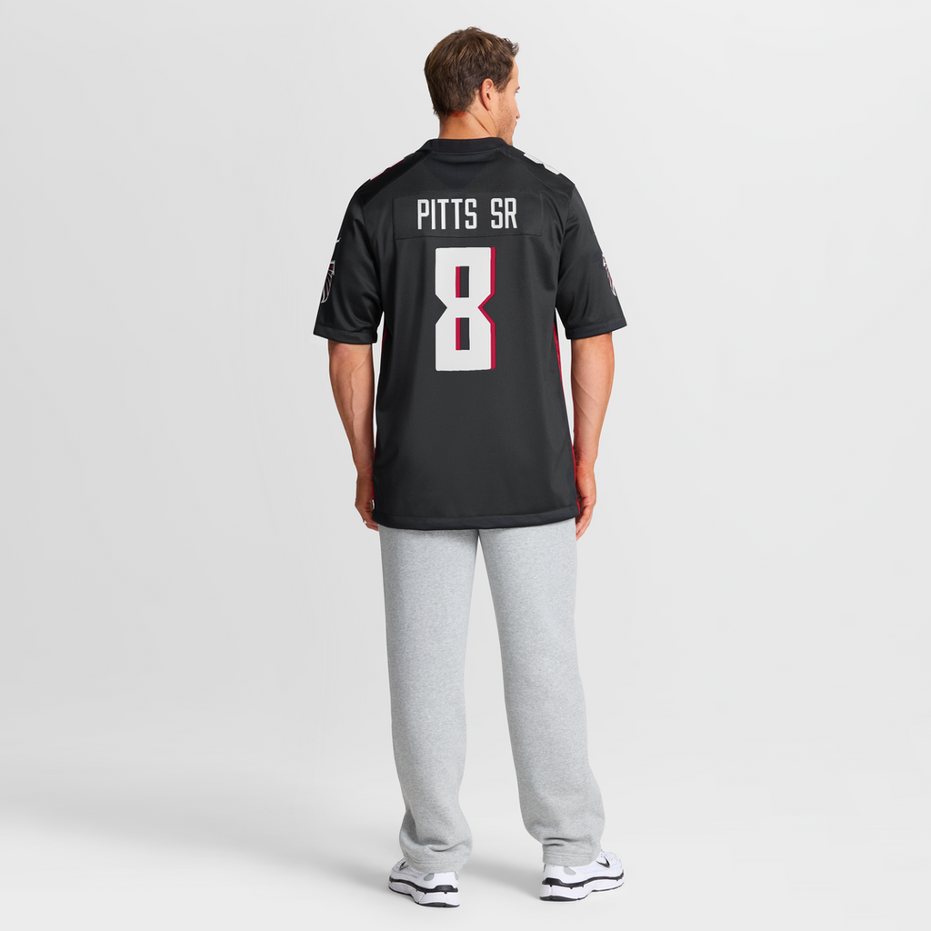 Kyle Pitts Sr. Atlanta Falcons Black Team Game Jersey