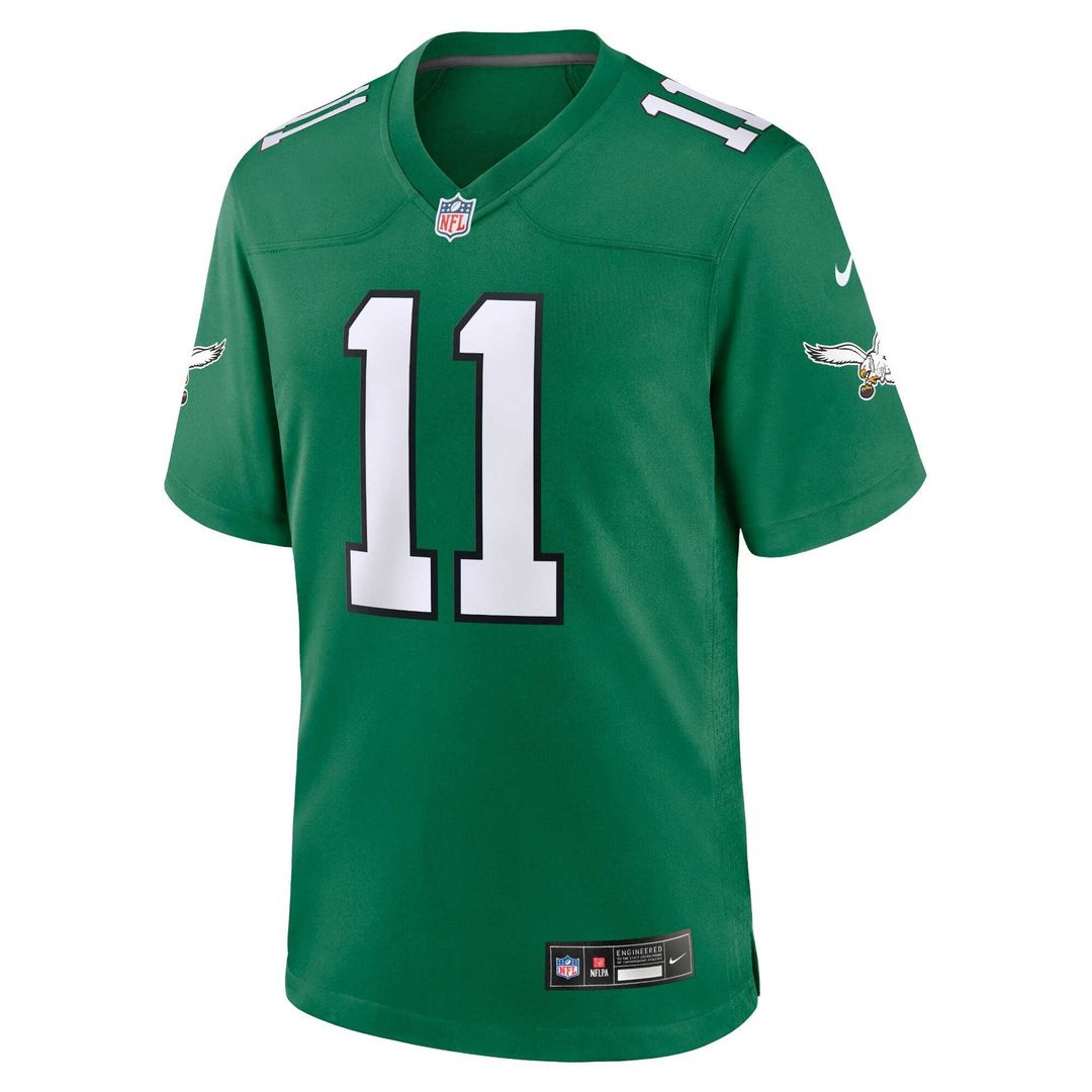 A.J. Brown Philadelphia Eagles Kelly Green Alternate Game Player Jersey