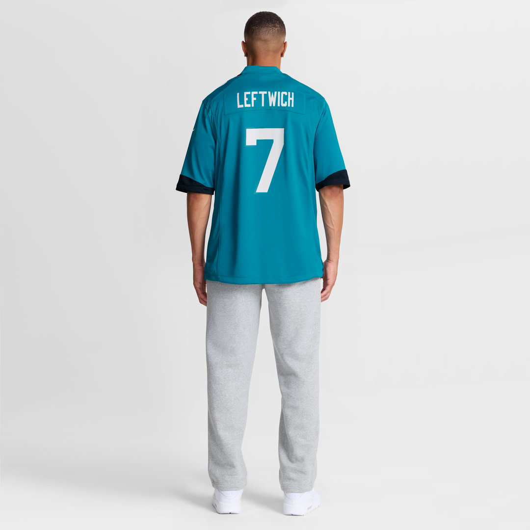 Byron Leftwich Jacksonville Jaguars Teal Retired Player Game Jersey