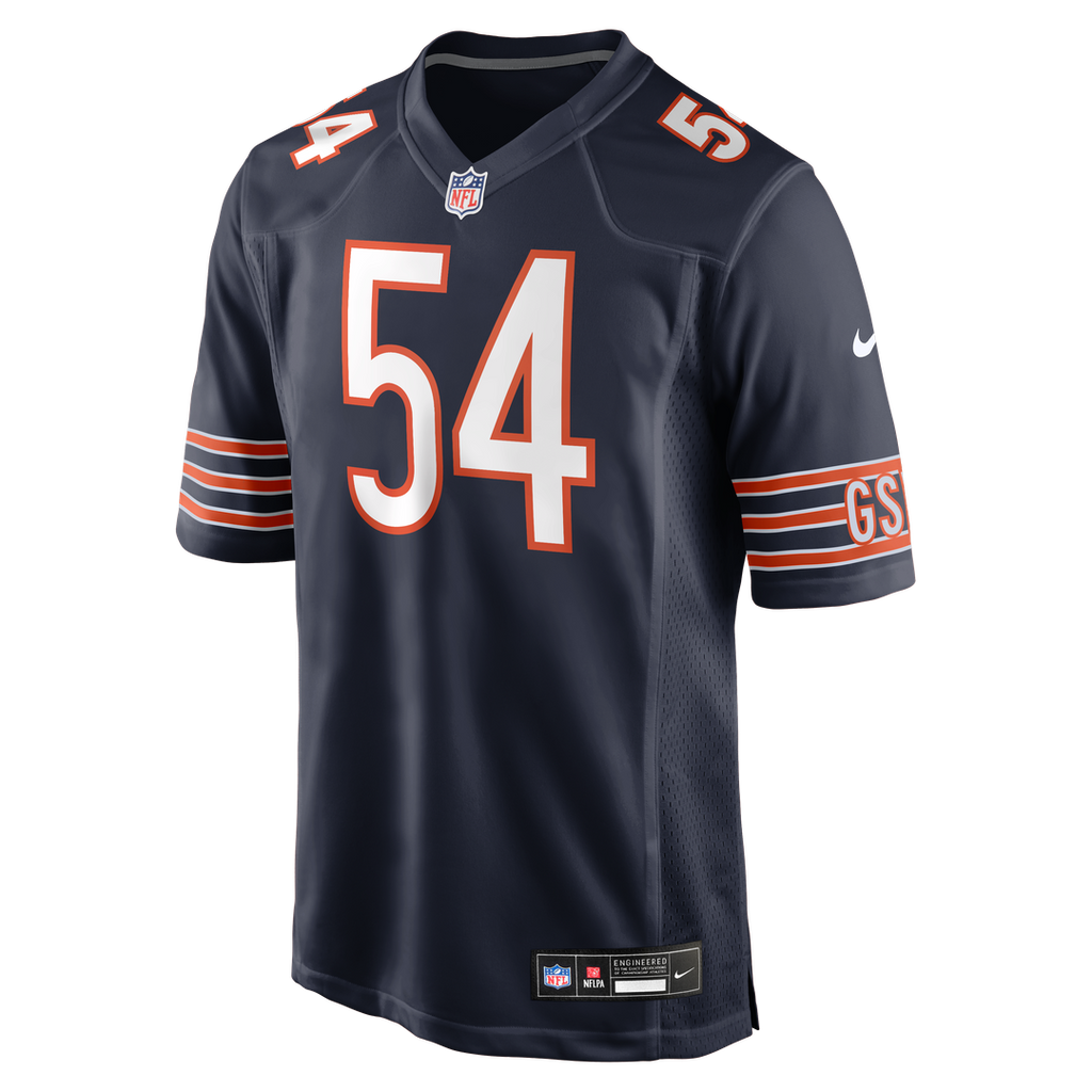 Brian Urlacher Chicago Bears White Retired Player Game Jersey