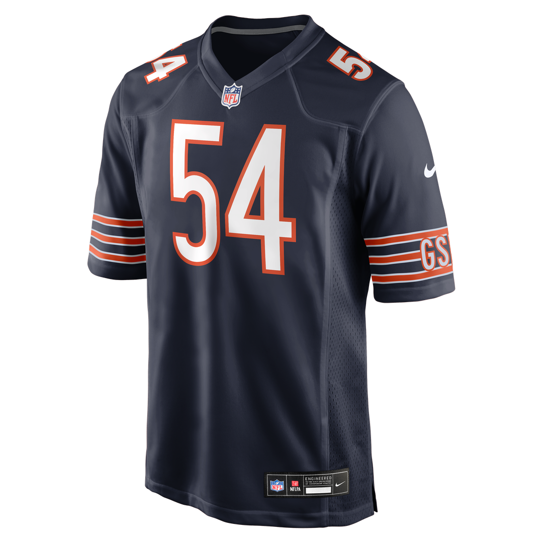 Brian Urlacher Chicago Bears White Retired Player Game Jersey