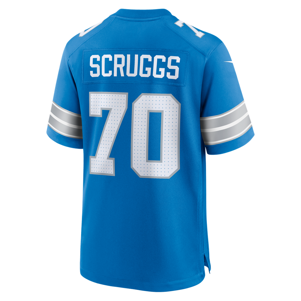 Juice Scruggs Detroit Lions Blue Team Game Jersey