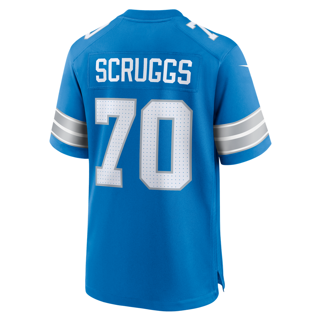 Juice Scruggs Detroit Lions Blue Team Game Jersey