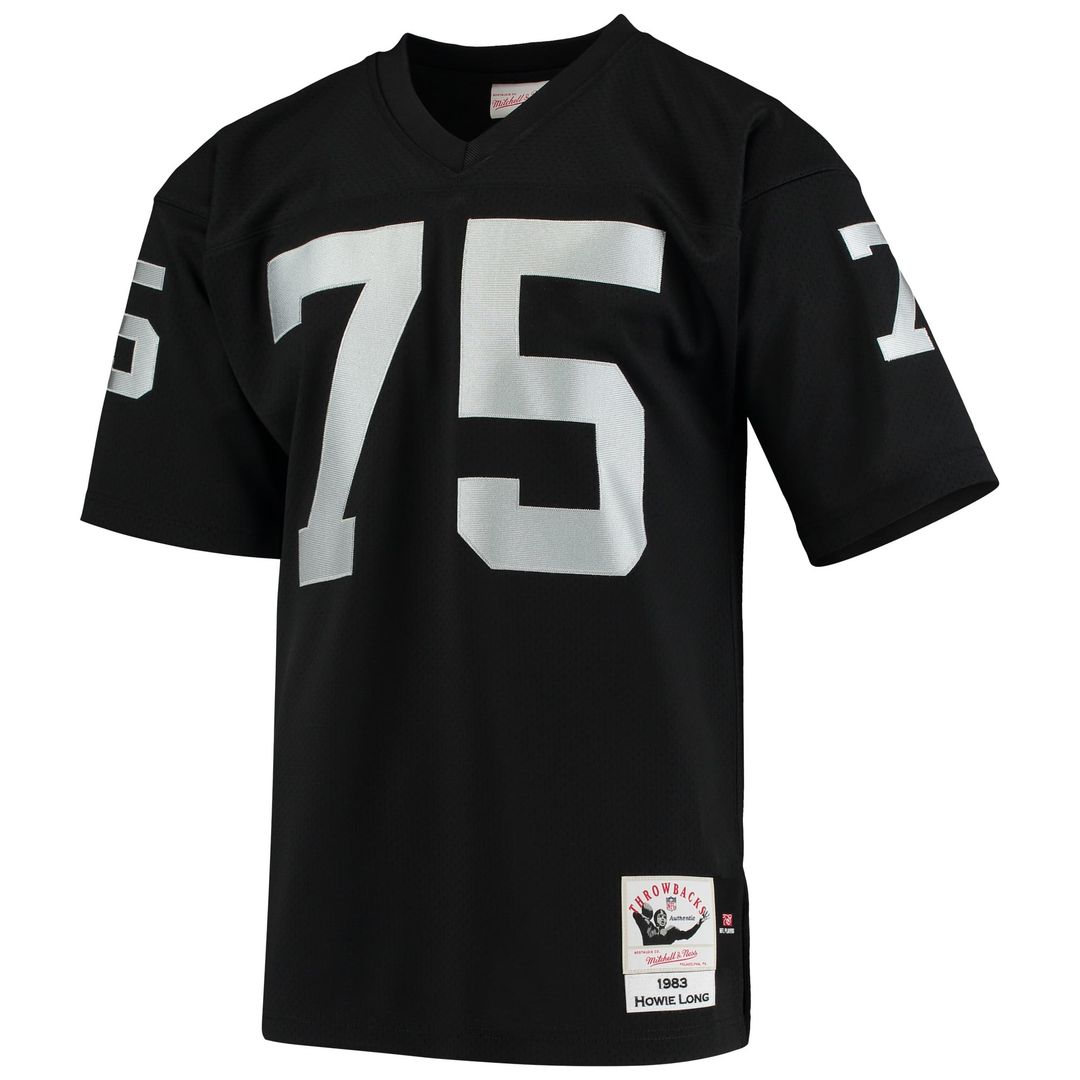 Howie Long Las Vegas Raiders 1983 Black Authentic Throwback Retired Player Jersey