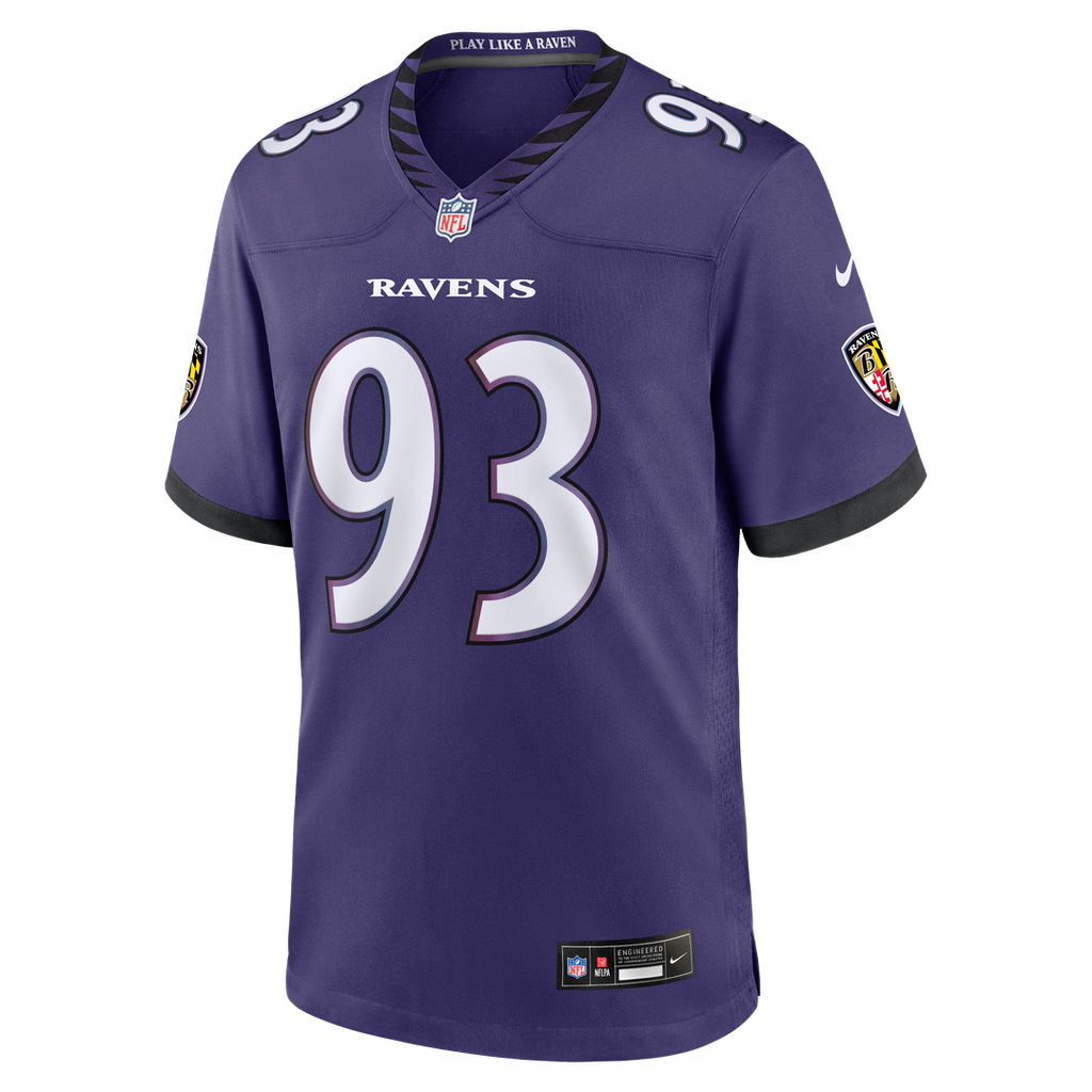Calais Campbell Baltimore Ravens Purple Team Game Jersey