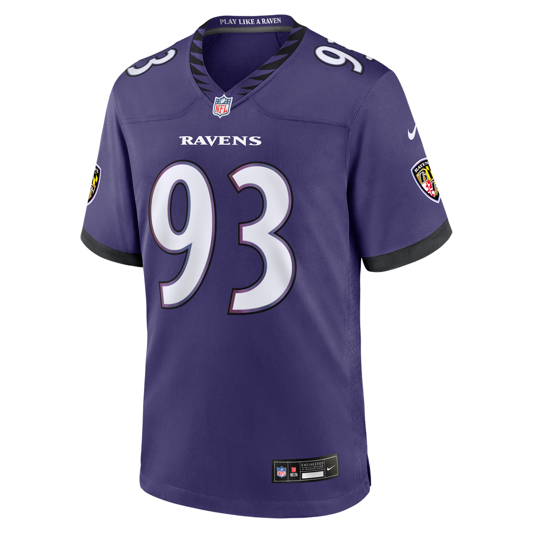 Calais Campbell Baltimore Ravens Purple Team Game Jersey