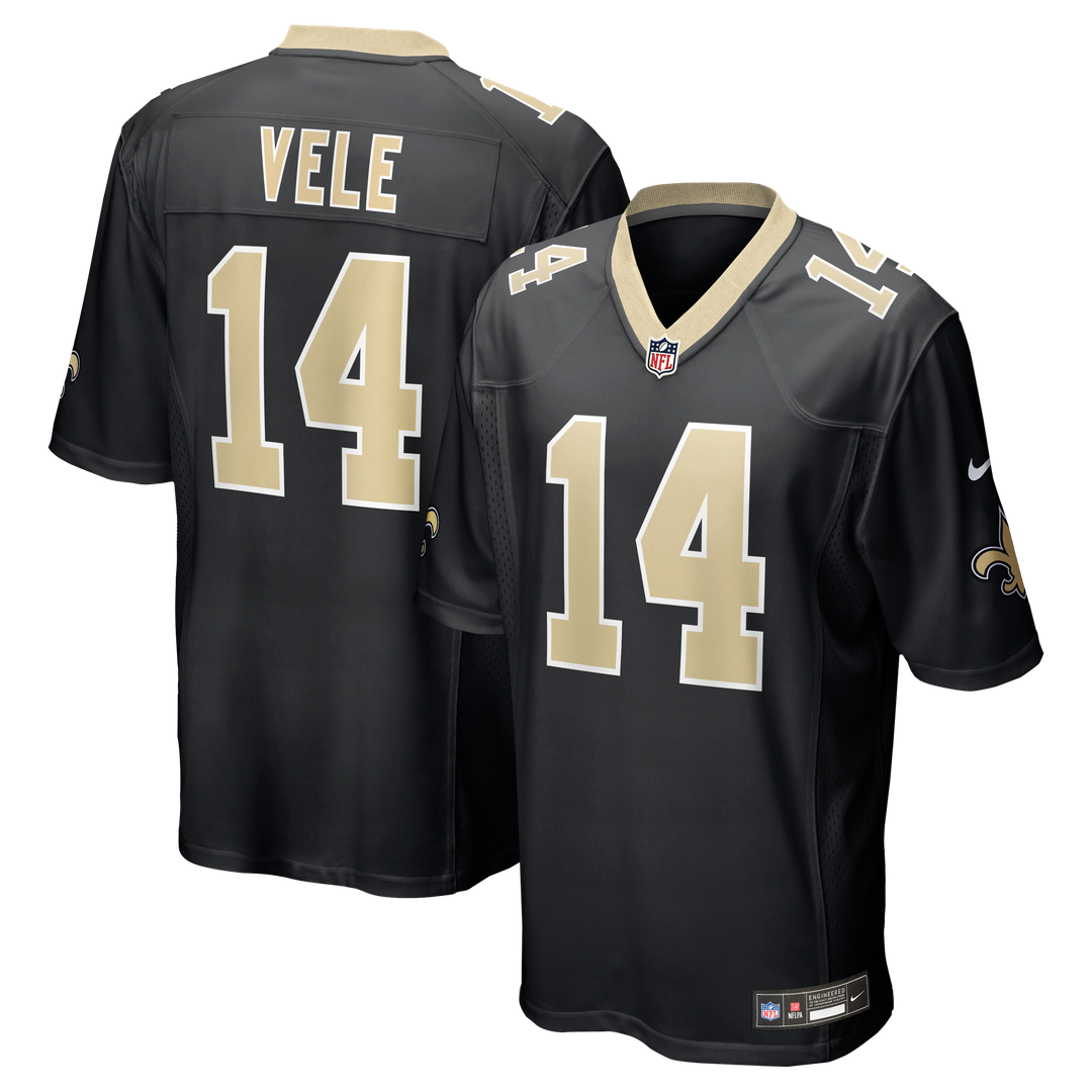 Devaughn Vele New Orleans Saints Black Team Game Jersey