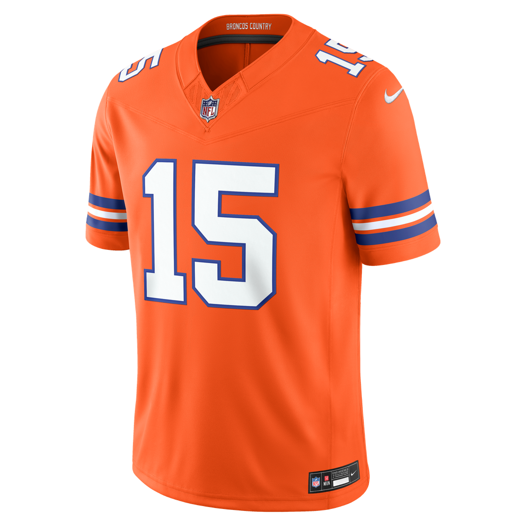 Nik Bonitto Denver Broncos Navy Alternate Vapor F.U.S.E. Stitched Limited Jersey