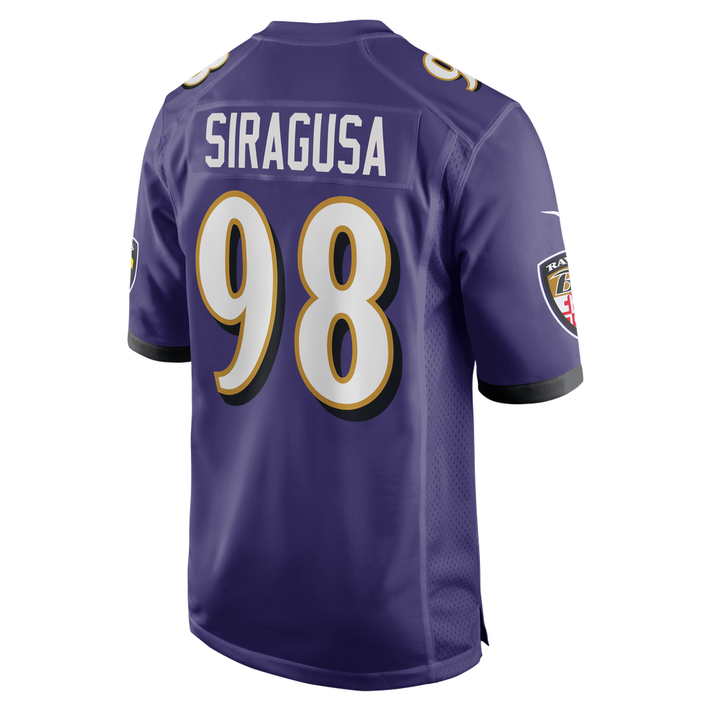 Tony Siragusa Baltimore Ravens Purple Game Retired Player Jersey