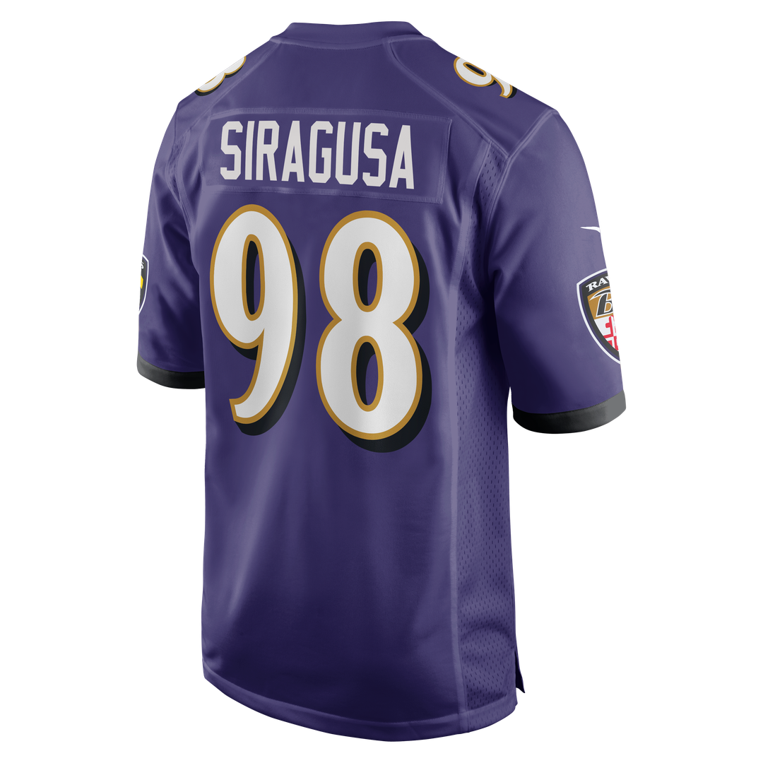 Tony Siragusa Baltimore Ravens Purple Game Retired Player Jersey