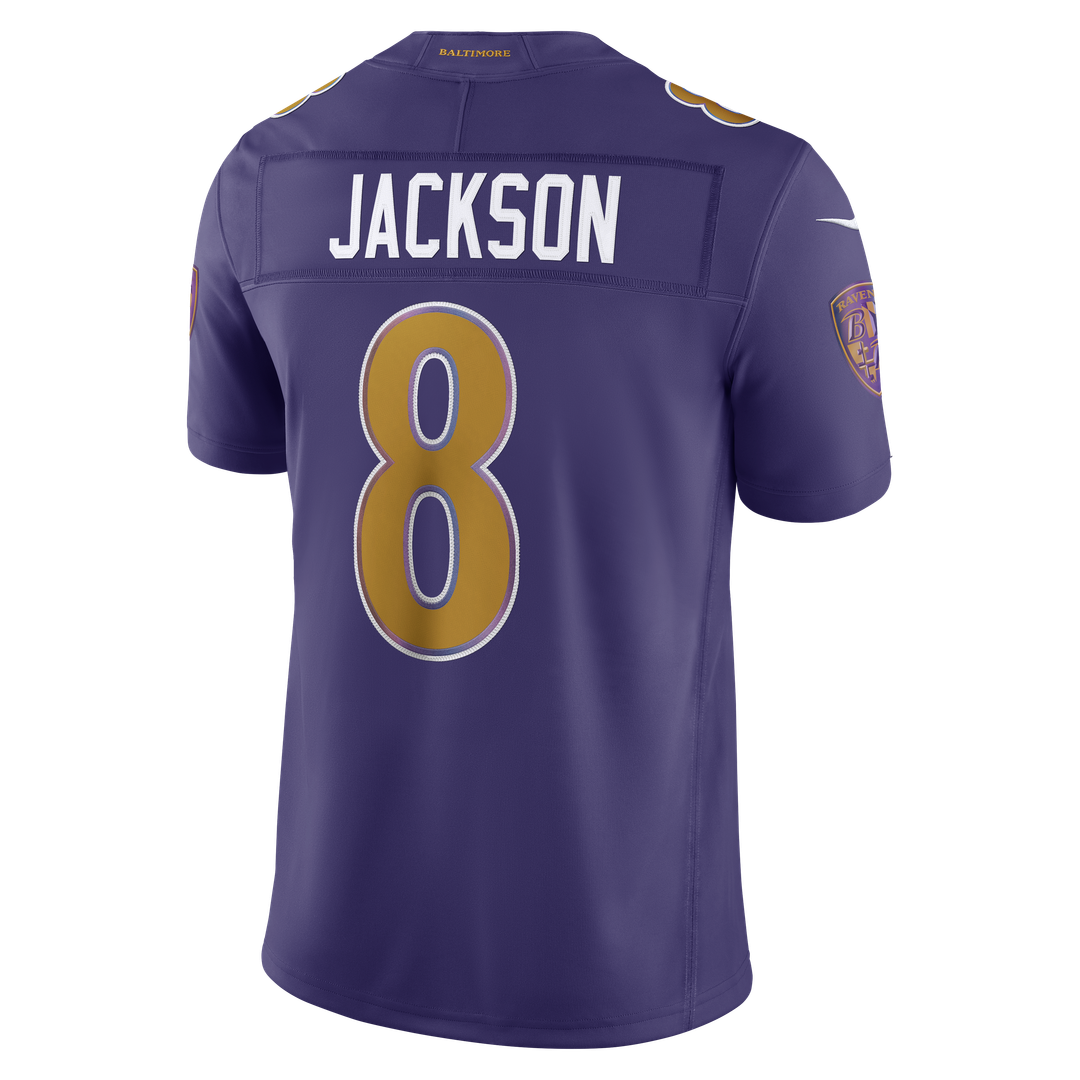 Lamar Jackson Baltimore Ravens Purple Alternate Vapor F.U.S.E. Stitched Limited Jersey