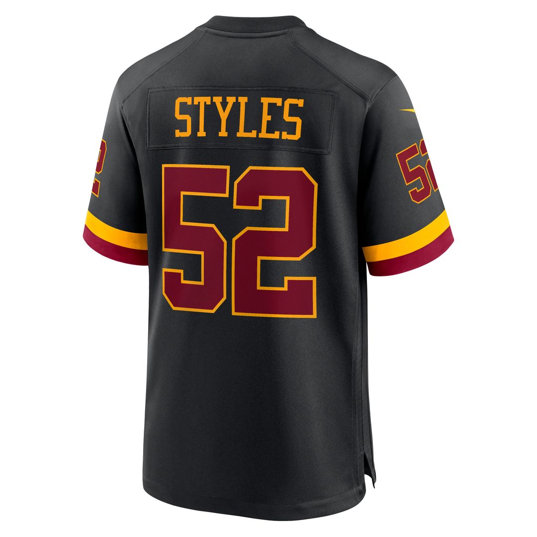 Sonny Styles Washington Commanders Black Game Player Jersey