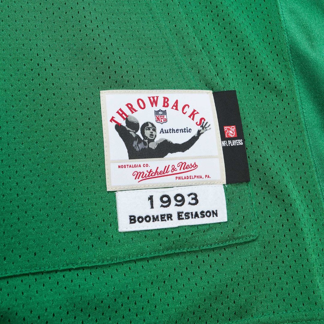 Boomer Esiason New York Jets Kelly Green 1993 Authentic Throwback Retired Player Pocket Jersey
