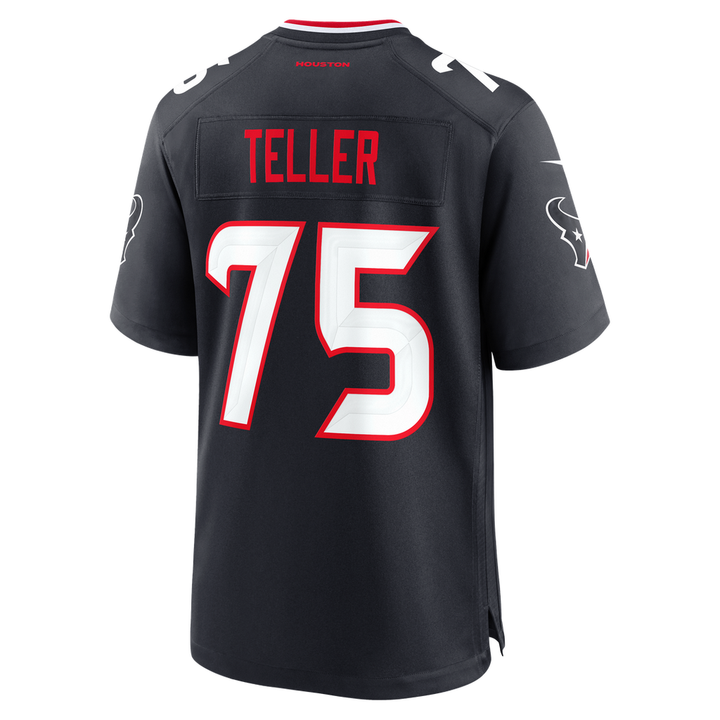 Wyatt Teller Houston Texans Navy Team Game Jersey