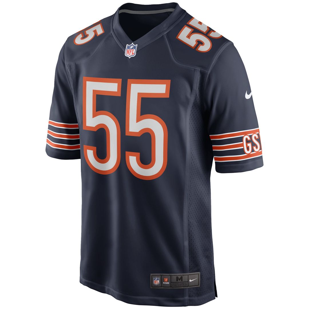 Lance Briggs Chicago Bears Navy Game Retired Player Jersey