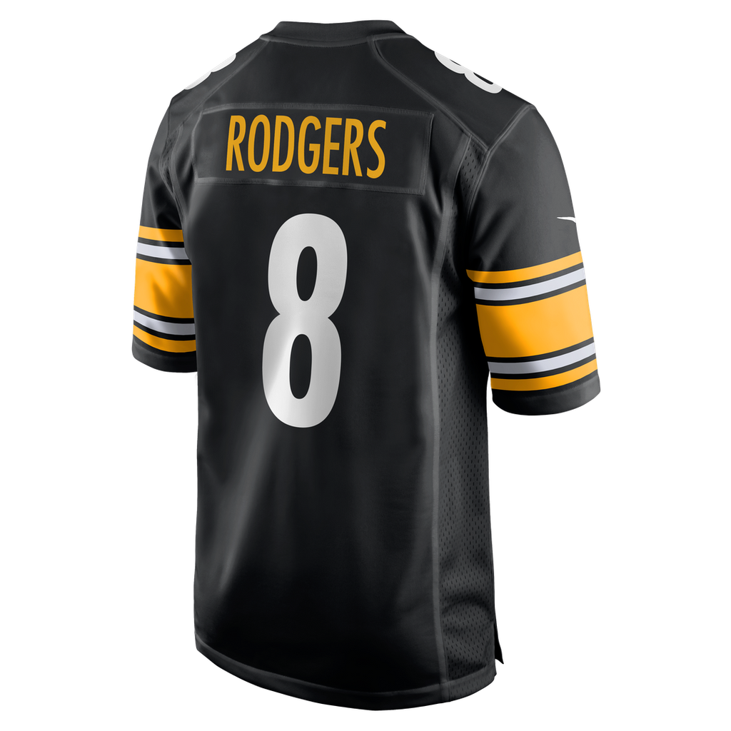 Aaron Rodgers Pittsburgh Steelers Gold Alternate 1933 Throwback Game Jersey