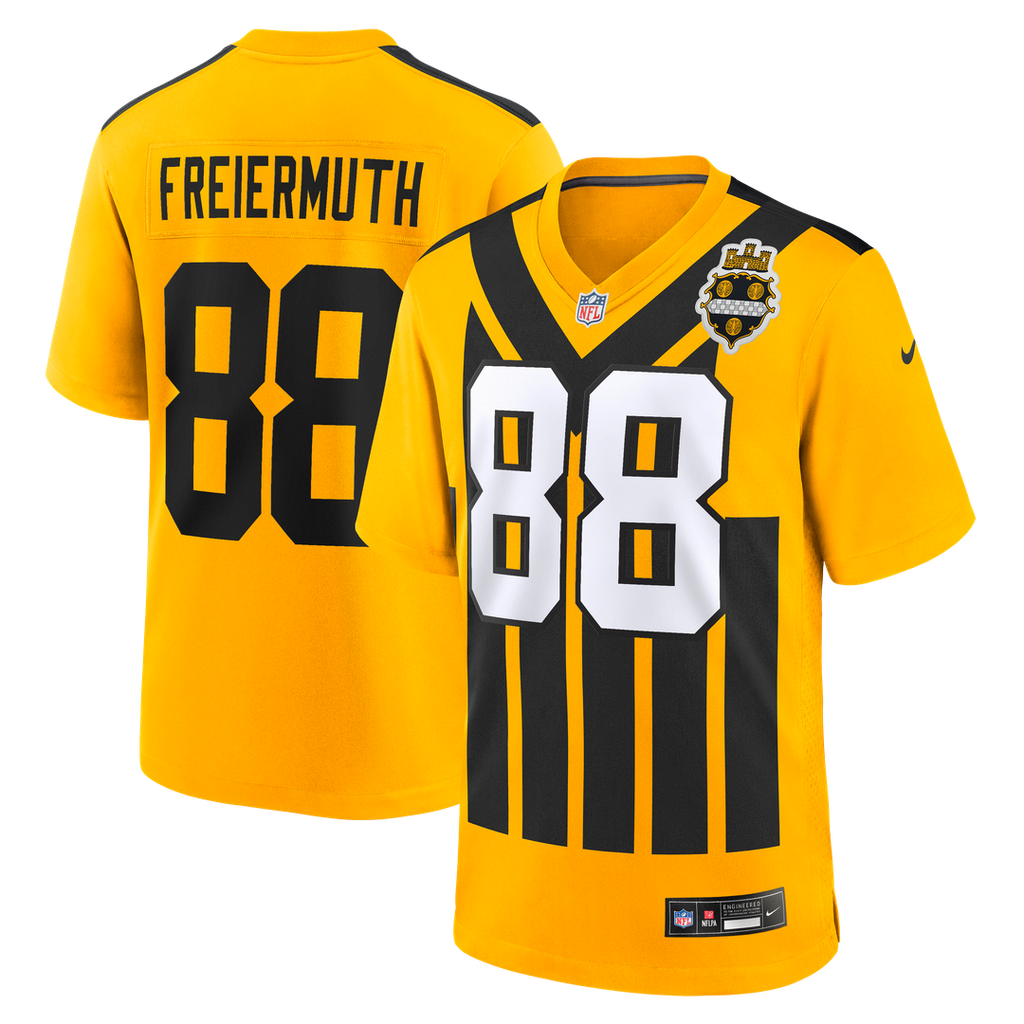 Pat Freiermuth Pittsburgh Steelers Gold Alternate 1933 Throwback Game Jersey