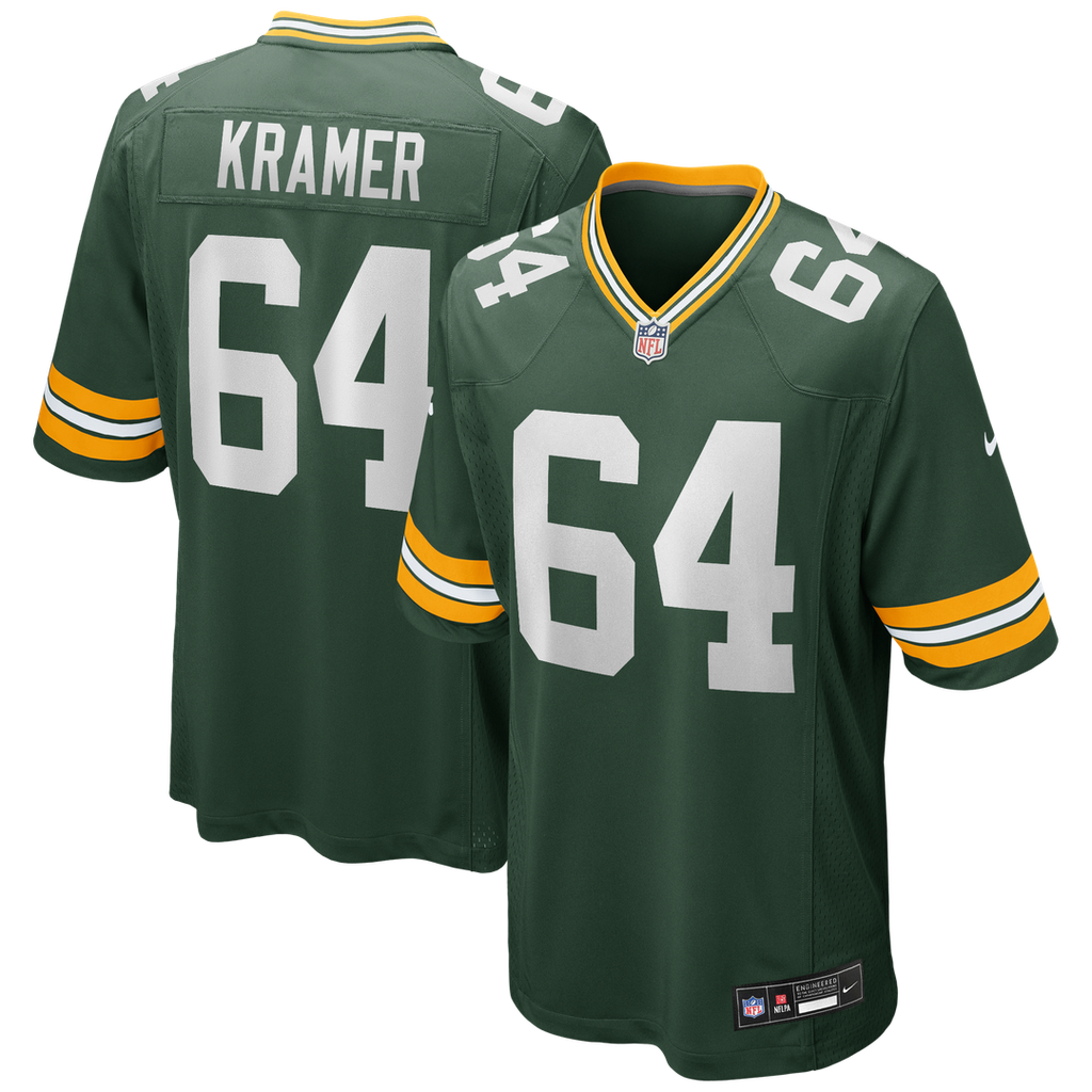 Jerry Kramer Green Bay Packers Green Game Retired Player Jersey