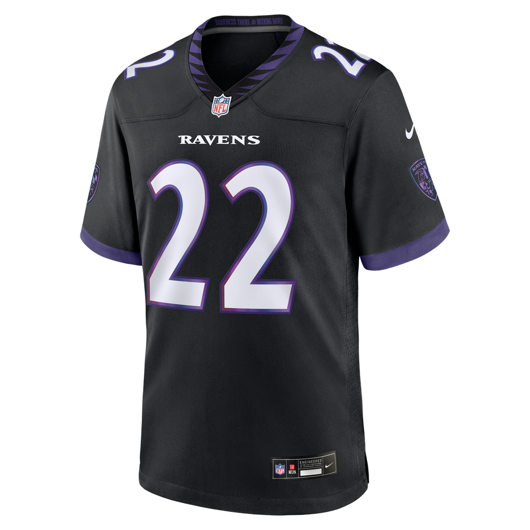 Derrick Henry Baltimore Ravens Black Alternate Game Jersey