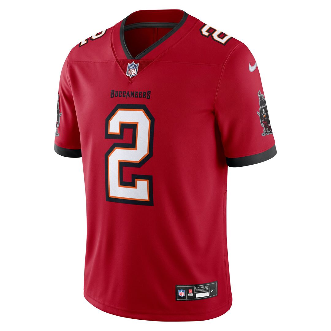 Emeka Egbuka Tampa Bay Buccaneers Red Vapor Untouchable Stitched Limited Jersey