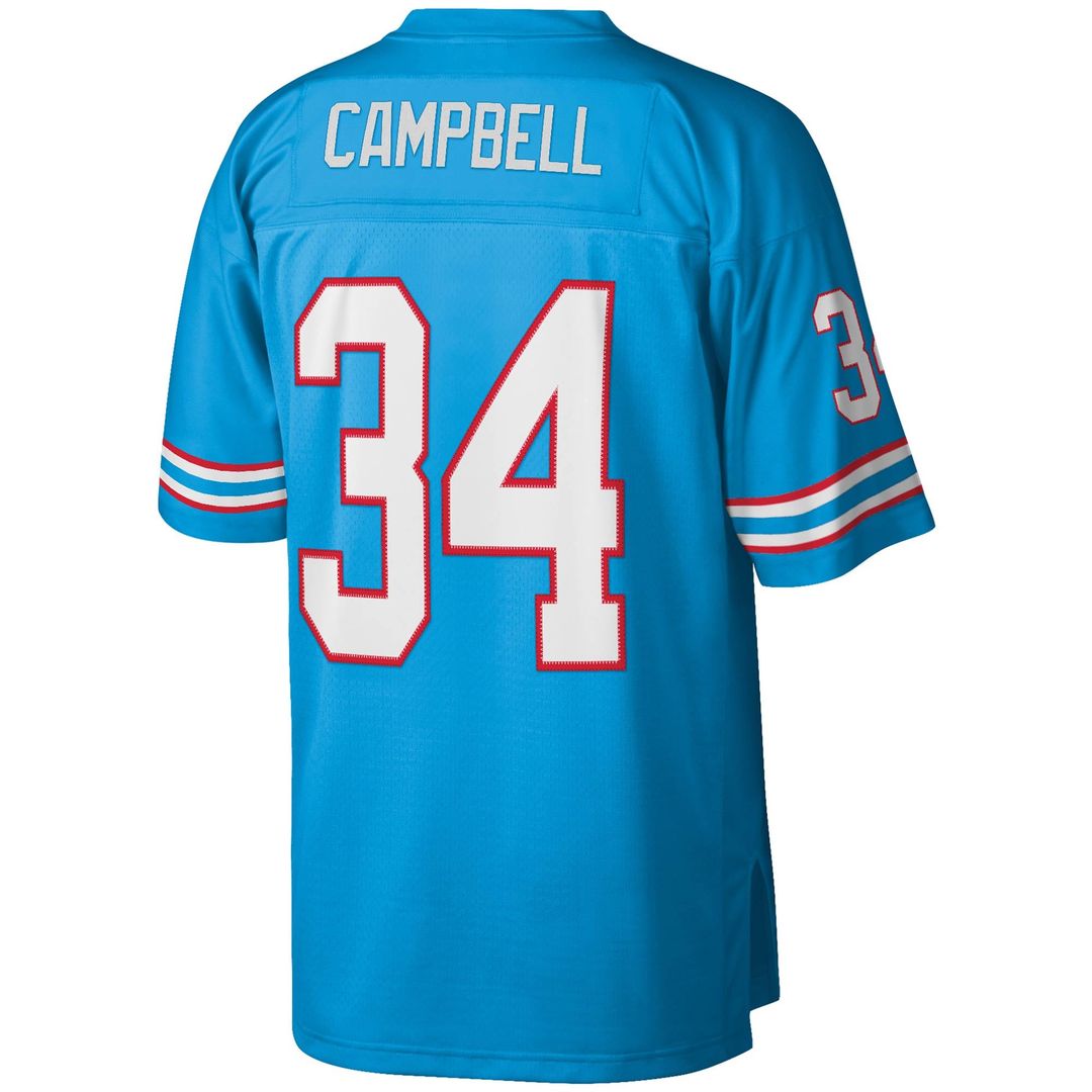 Earl Campbell Houston Oilers Light Blue Legacy Replica Jersey