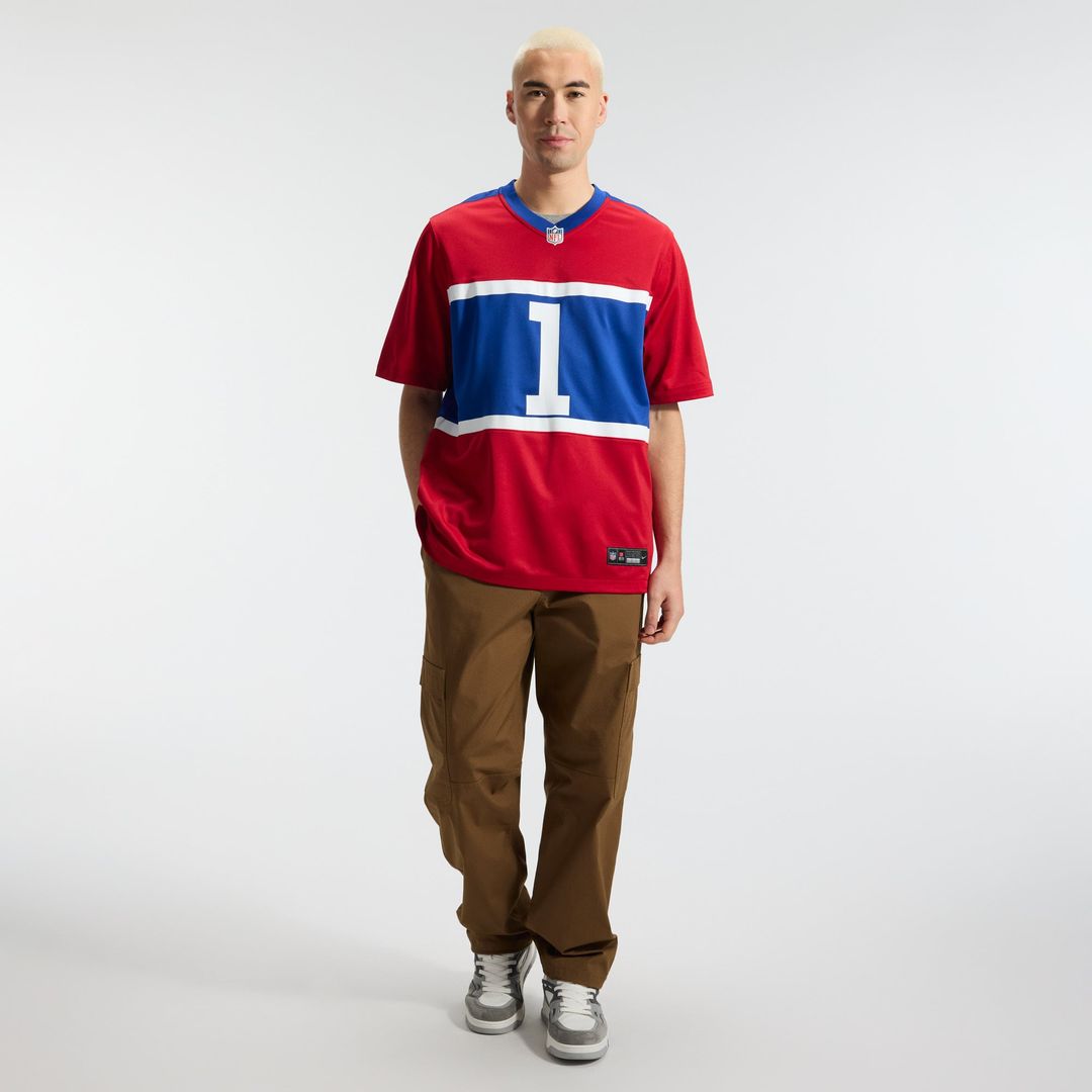 Malik Nabers New York Giants Century Red Alternate Game Jersey