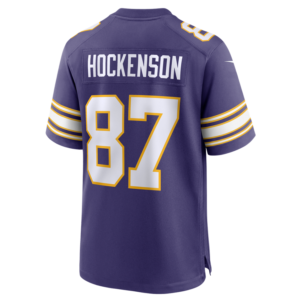 T.J. Hockenson Minnesota Vikings Purple Classic Player Game Jersey