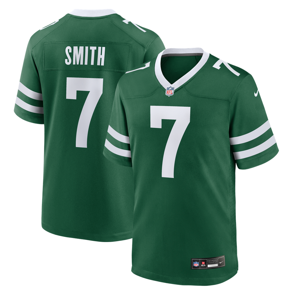 Geno Smith New York Jets Legacy Green Game Jersey