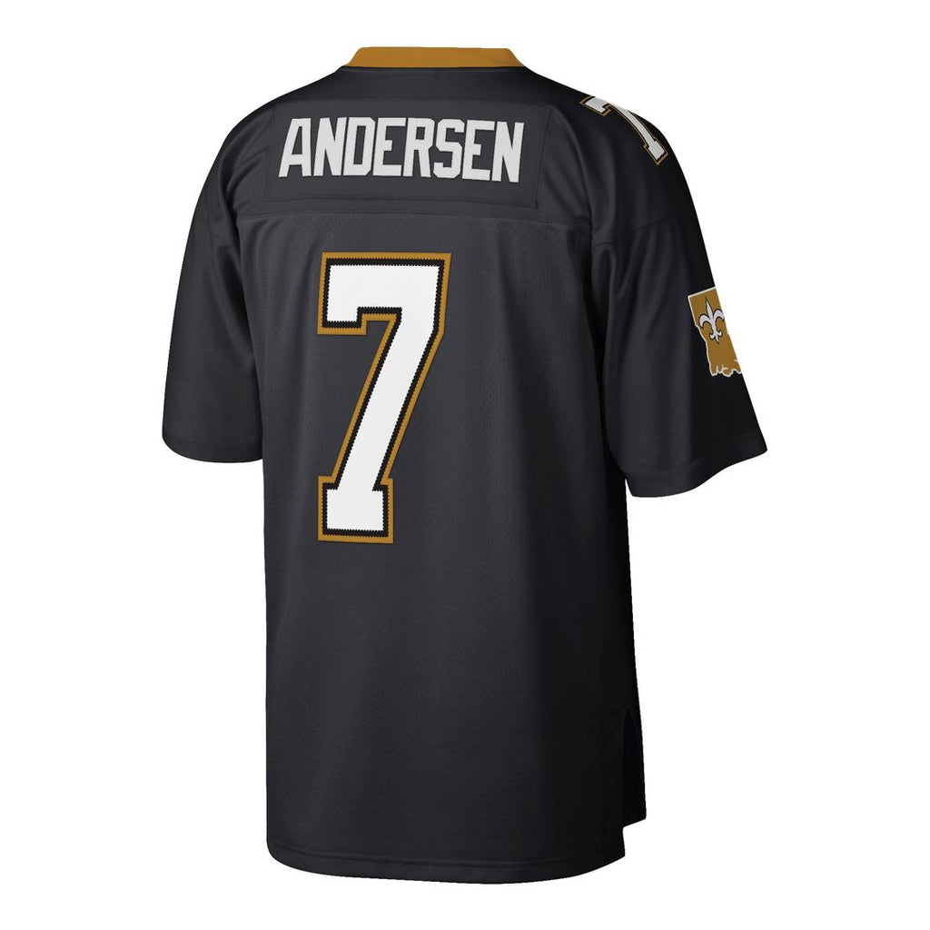 Morten Andersen New Orleans Saints Black Retired Player Legacy Replica Jersey