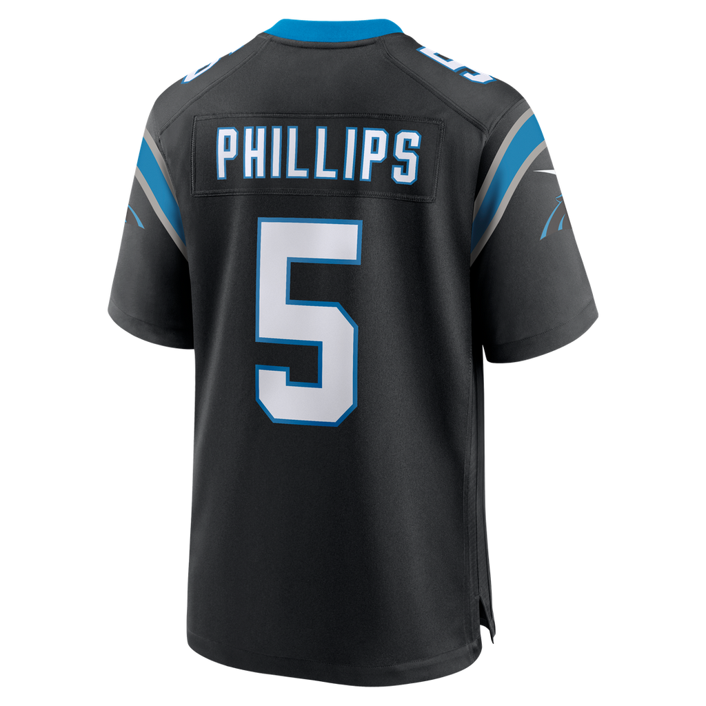 Jaelan Phillips Carolina Panthers Black Game Jersey