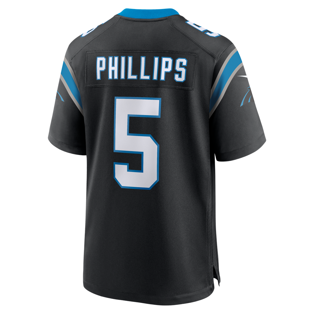 Jaelan Phillips Carolina Panthers Black Game Jersey