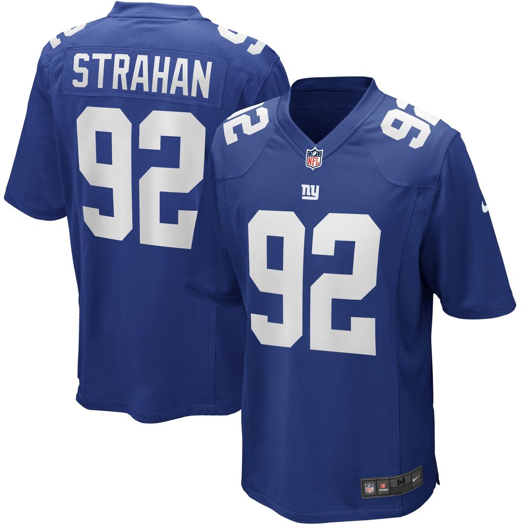 Michael Strahan New York Giants Royal Game Retired Player Jersey