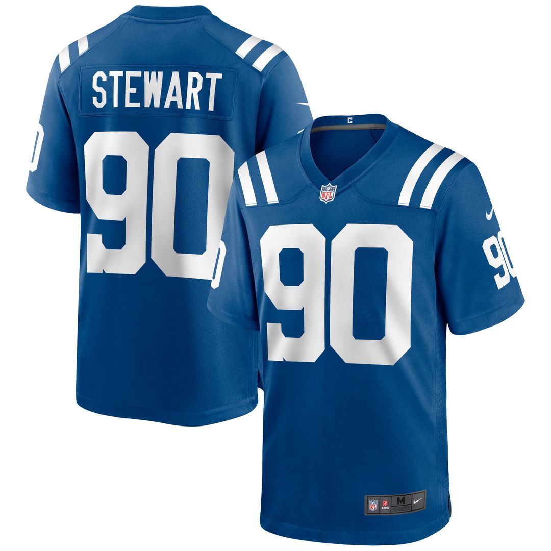 Grover Stewart Indianapolis Colts Blue Alternate Game Jersey