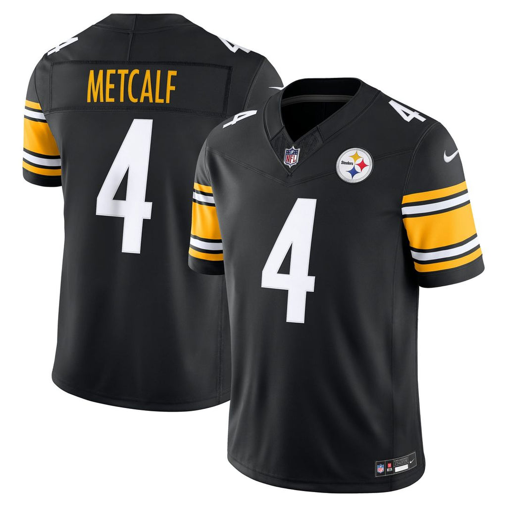 DK Metcalf Pittsburgh Steelers Black Team Vapor F.U.S.E. Stitched Limited Jersey