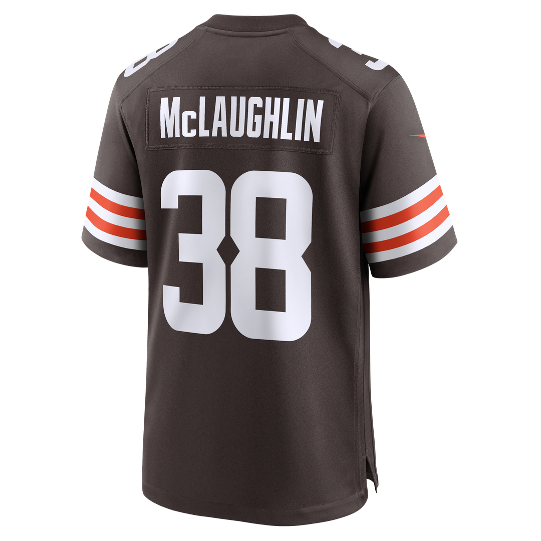 Jaleel McLaughlin Cleveland Browns Brown Team Game Jersey