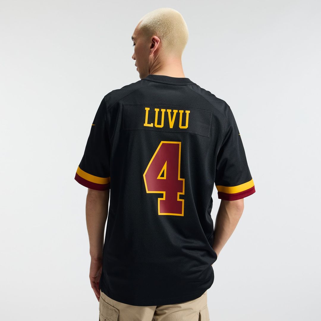 Frankie Luvu Washington Commanders Black Hail Raiser Alternate Game Jersey