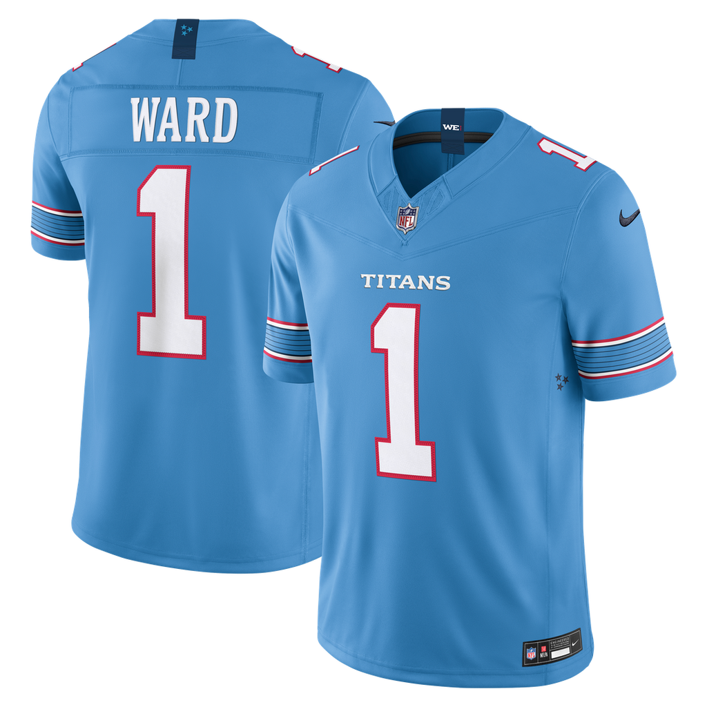 Cameron Ward Tennessee Titans Light Blue Team Vapor F.U.S.E. Stitched Limited Jersey