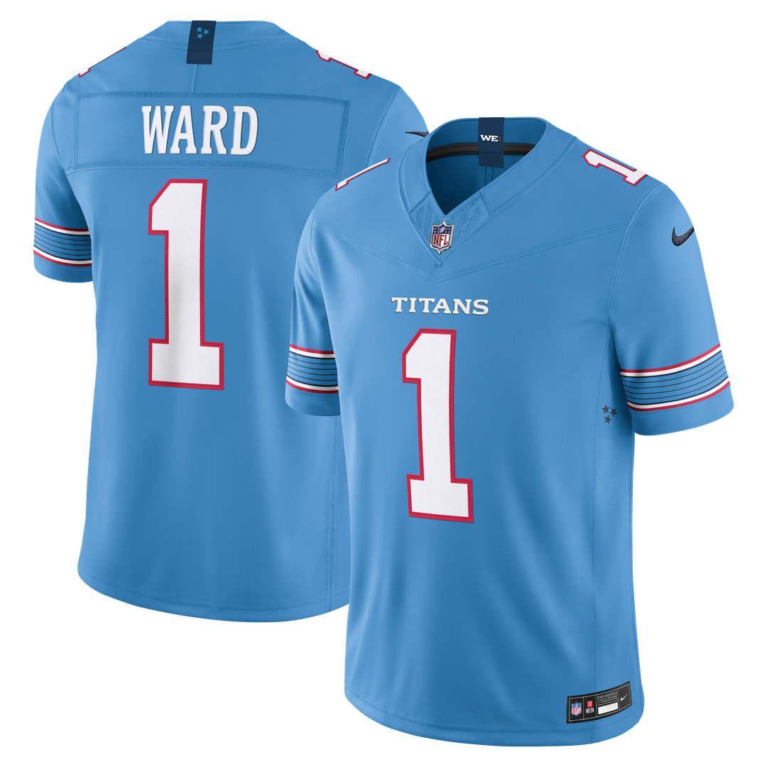 Cameron Ward Tennessee Titans Light Blue Team Vapor F.U.S.E. Stitched Limited Jersey