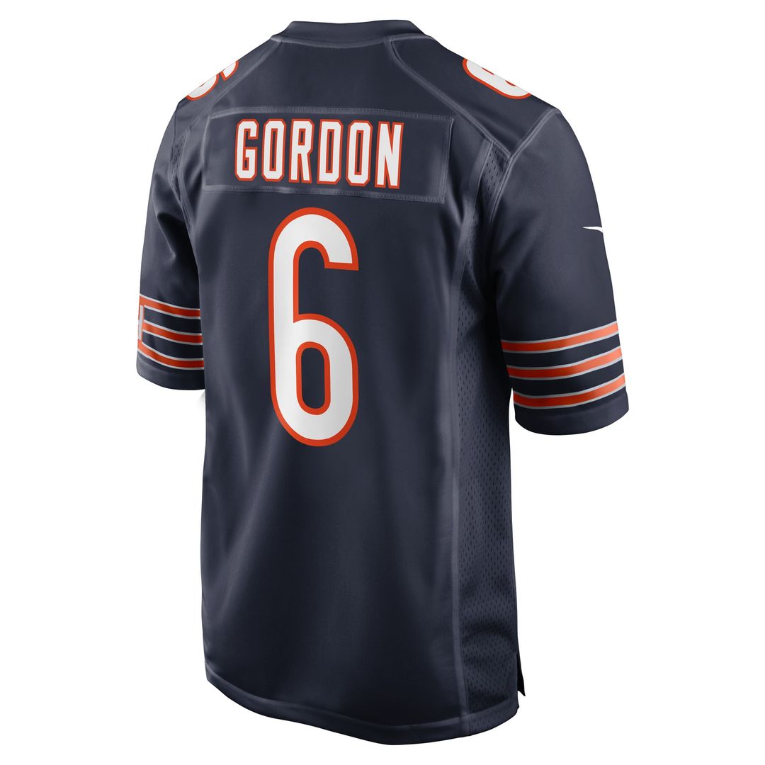 Kyler Gordon Chicago Bears Navy Game Player Jersey