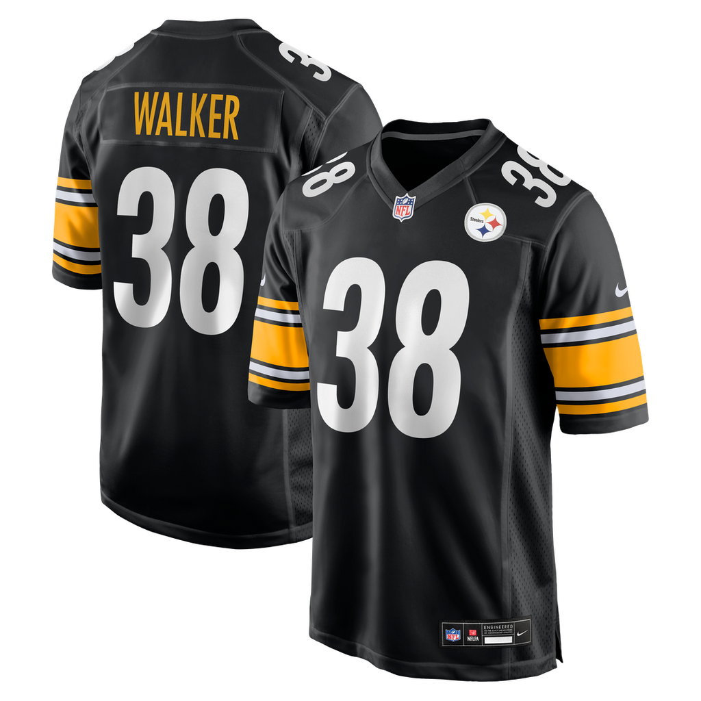 Mykal Walker Pittsburgh Steelers Black Team Game Jersey
