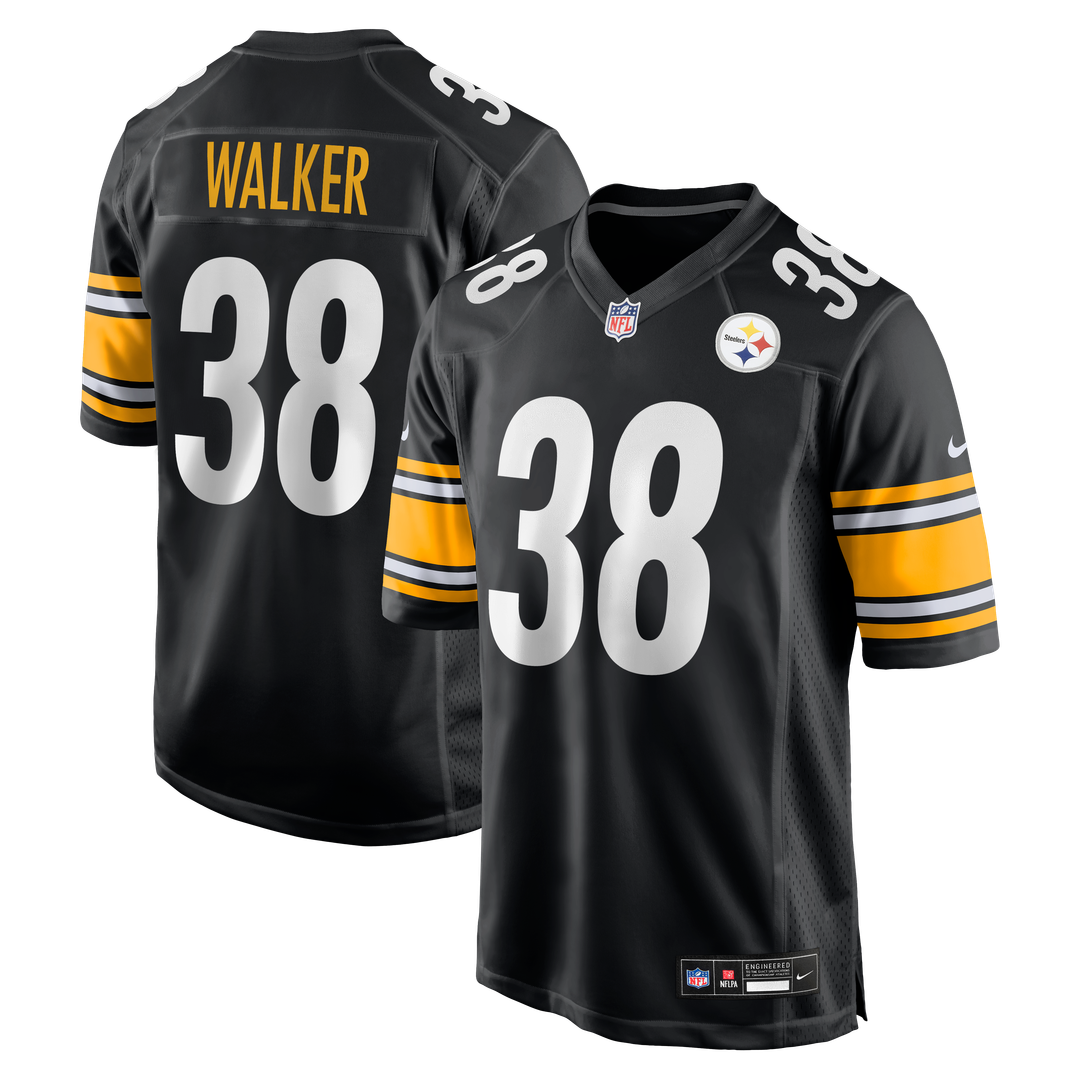 Mykal Walker Pittsburgh Steelers Black Team Game Jersey
