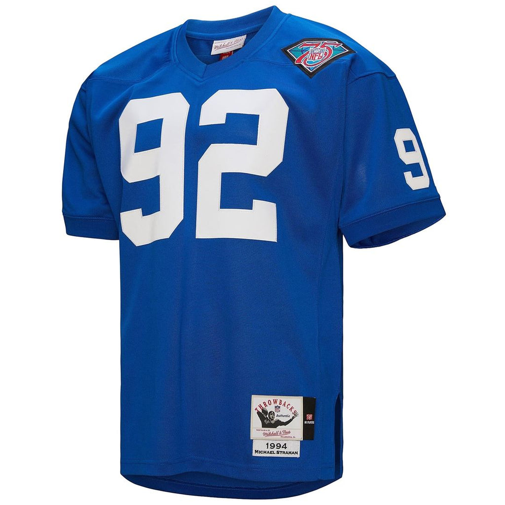 Michael Strahan New York Giants 1994 Royal Authentic Throwback Retired Player Jersey